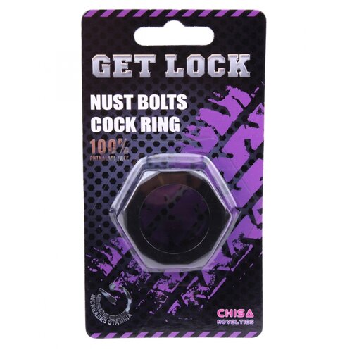 Lovetoy Nust Bolts Cock Ring-Black CN100394087 Slike