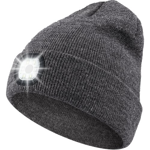 INF LED kapa s slušalkami - svetilko Grey, (21644519) Cene