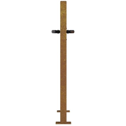 vidaXL Vrtna vrata 105x80 cm corten jeklo kvadraten dizajn Cene