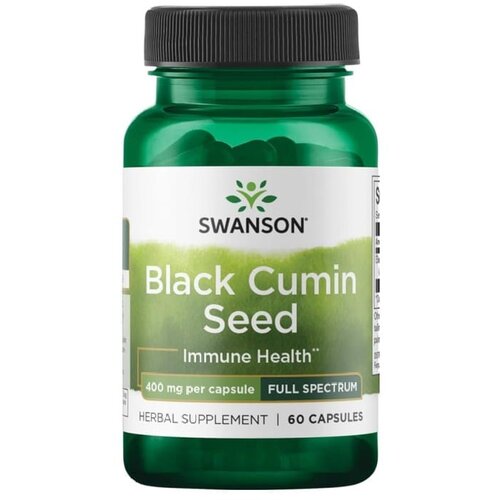 Swanson Črna kumina 400 mg (60 kapsul) Cene