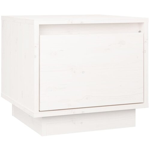Maison Chic Nočna omarica - Nočna miza bela 35x34x32 cm trdna borovina, (21688789) Cene