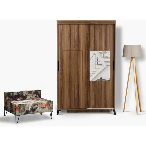 HANAH HOME Pasific Home Fuga 120 - Walnut garderobna omara, (20863168)