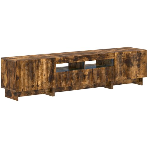  5-dijelni LED TV ormarić Dimljeni hrast Konstruirano drvo Smeđa 81 x 35 x 43 cm Slike