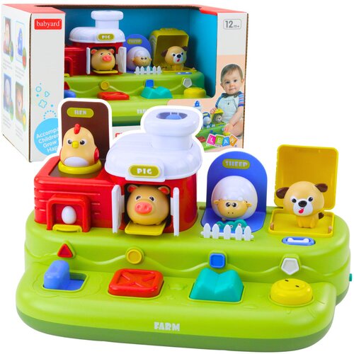  Interactive Educational Toy for Toddlers - Pop-Up Animals Farm Cene
