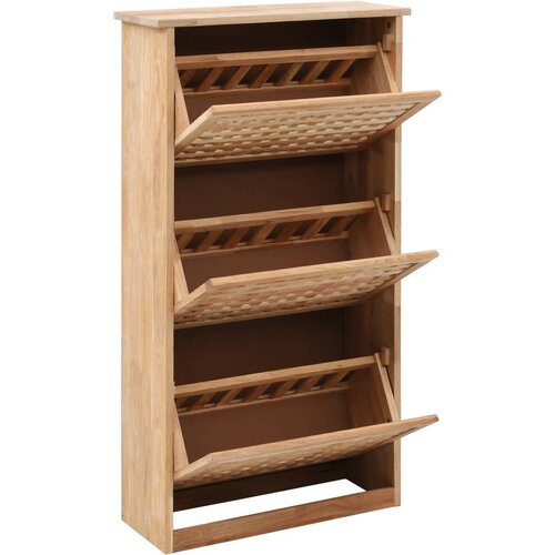 Maison Chic Omarice za obutev - Kopa za čevlje iz trdne orehovine 55x20x104 cm, (21776474) Slike