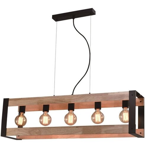 Candellux Lighting Črna viseča svetilka 20x90 cm Varna - Candellux Lighting Cene