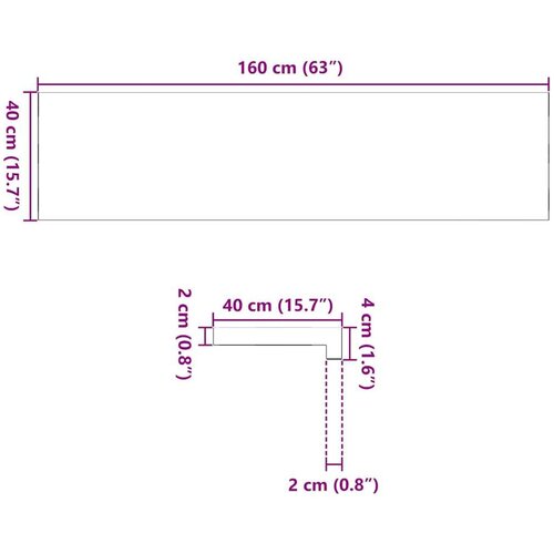  Prozorske klupice 2 kom svijetlosmeđe 160x40x2 cm masivne hrast Slike