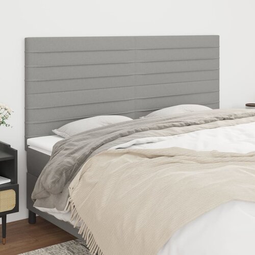 vidaXL uzglavlje 4 kom svjetlosivi 100x5x78/88 cm od tkanine Cijene