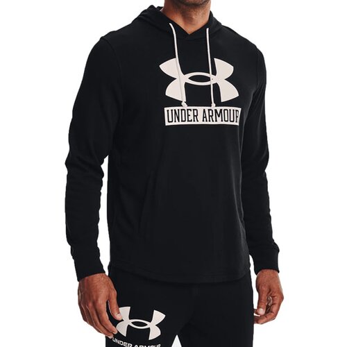 Under Armour UA Rival Terry Logo Hoodie Pulover Črna Slike