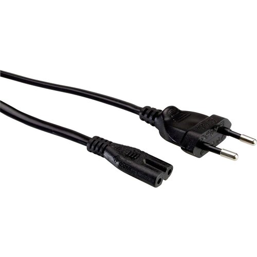 Value napajalni kabel Euro plo&scaron;čati vtič do C7\, 2-polni\, črn\, 1\,8 m 19.99.2096 tok napajalni kabel črna 1.80 m, (20414931) Cene