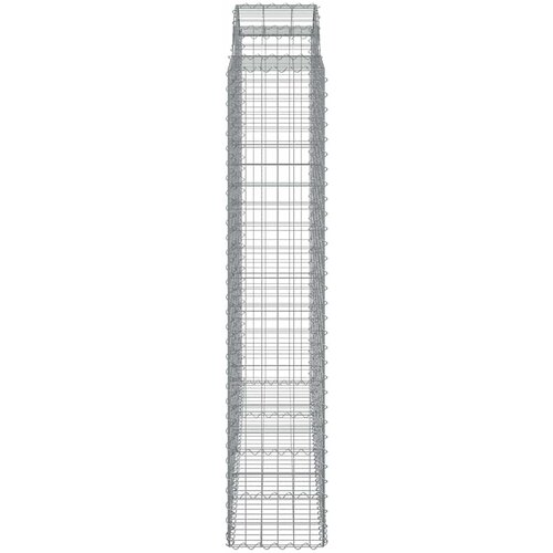  Lučne gabionske ko&amp;scaron;are 7 kom 200x50x200/220cm pocinčano željezo Slike