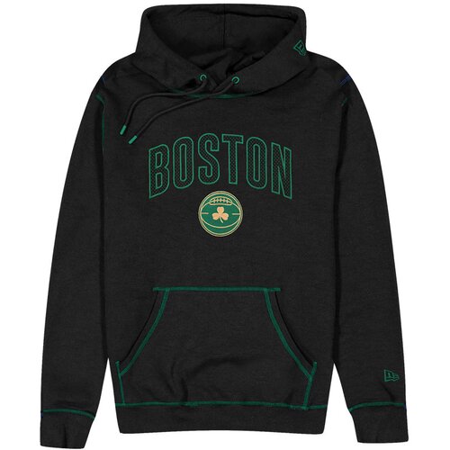 New Era Boston Celtics City Edition 2023 Black pulover sa kapuljačom Slike