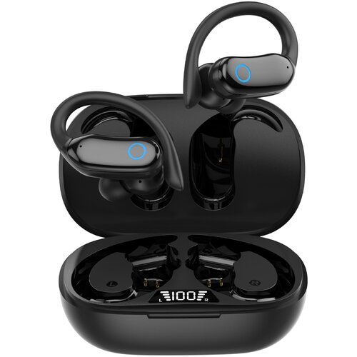 INF Brezžične športne slušalke z ušesnimi držali IPX7 vodotesne Black, (21251133) Cene