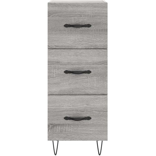 VidaXL Visoka komoda siva sonome 34 5x34x180 cm od konstruiranog drva Slike