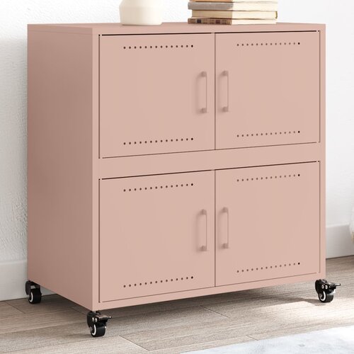vidaXL Komoda roza 68,5x39x72 cm hladno valjano jeklo Cene