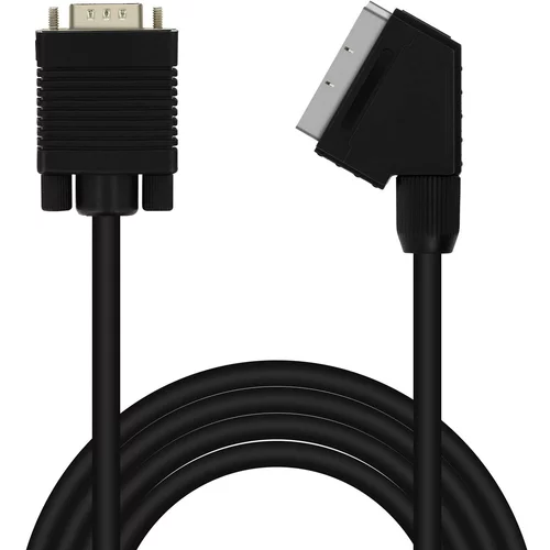 LINQ VGA moški na Scart moški video kabel 1,8 m, - crn, (20618101)