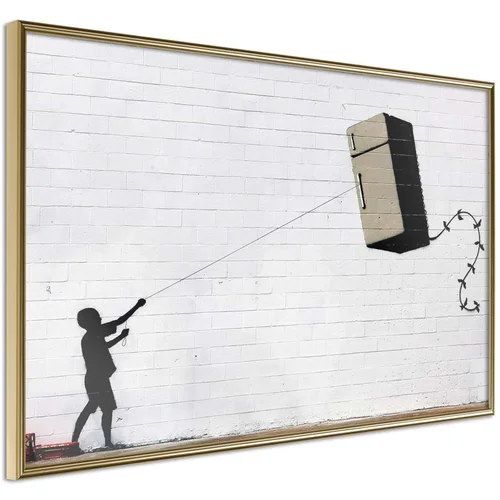  Poster - Banksy: Fridge Kite 90x60