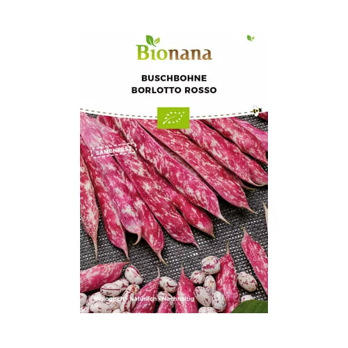 Bionana Bio grmičast fižol "Borlotto Rosso"