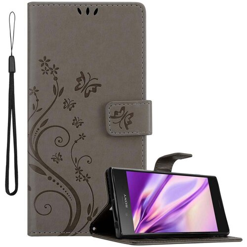 Cadorabo Sony Xperia XZ1 v klasična črna - ovitek v cvetličnem dizajnu z magnetnim zapiranjem, stoječo funkcijo in režami za kartice, (20567309) Cene