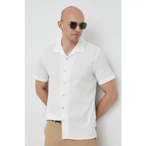 PS Paul Smith Košulja za muškarce, boja: bijela, regular