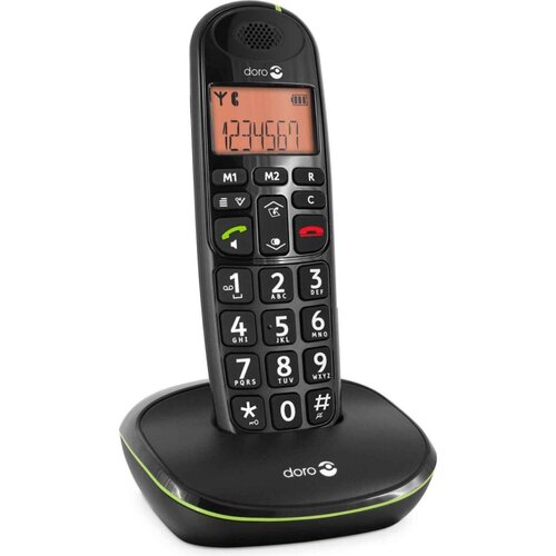 Doro dect-telefon PhoneEasy100w črn, (20685931) Slike