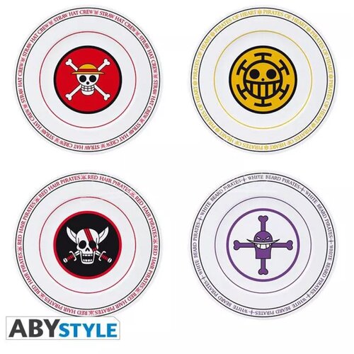Abystyle one piece - emblems set of 4 plates Cene