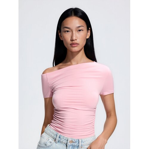 Reserved Bluza otvorenog ramena - pastelnoružičasto Cijene