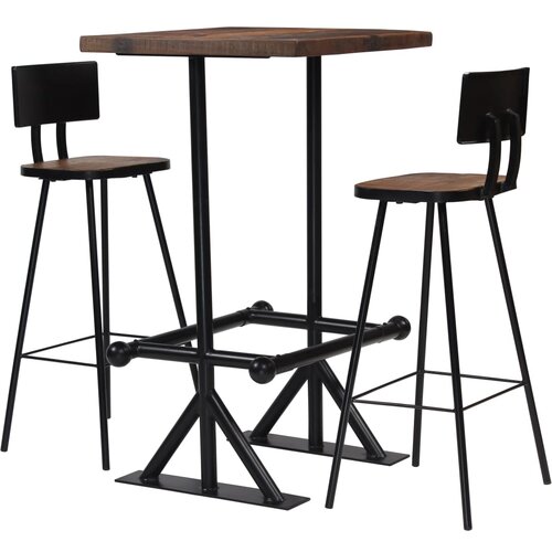 Barska 3-dijelni barski set od masivnog obnovljenog drva Slike