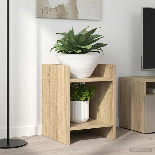  Stalak za biljke s policom 2 pcs Sonoma hrast 30 x 30 x 40 cm Cene