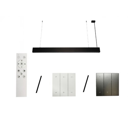  LED luster na sajli LED/55W/230V 3000/4000/6500K 120 cm crni Slike