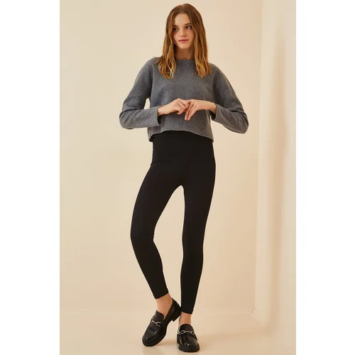  Leggings - Black - High Waist