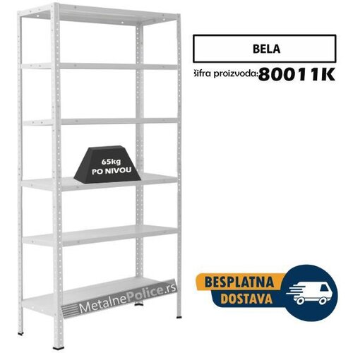  Polica metal-metal 209x100x30 6x65kg Cene