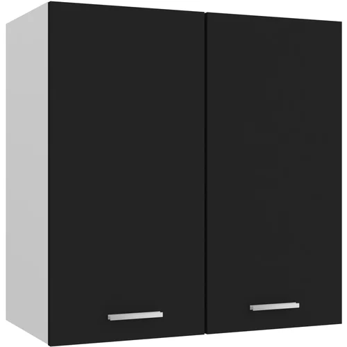 vidaXL Viseča omarica črna 60x31x60 cm iverna plošča, (20621198)