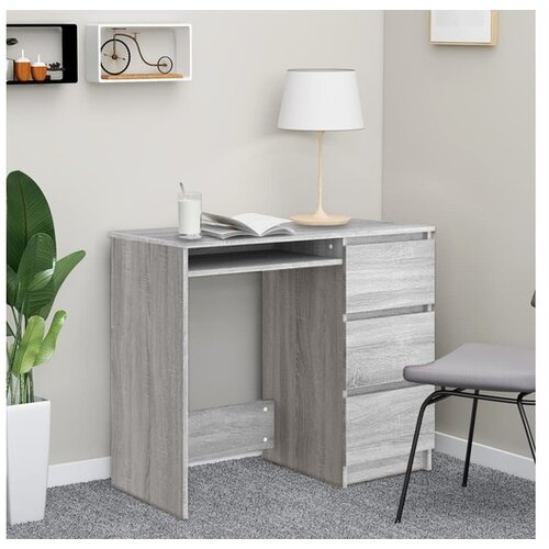  Pisalna miza siva sonoma 90x45x76 cm konstruiran les Cene