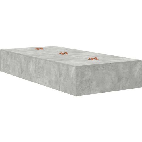  Okvir kreveta za pohranu Beton Siva 100x200 cm Slike
