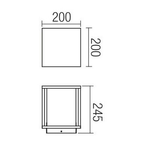  Redo 9109 - Spolja&amp;scaron;nja lampa VITRA 1xE27/15W/230V IP54 crna Slike