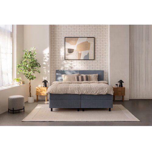 Bonami Selection Plavi boxspring krevet s prostorom za odlaganje 180x200 cm Elva Bold &amp;ndash; Slike