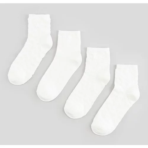 Sinsay - Komplet 4 parov nogavic - Ebenovina