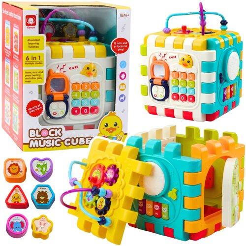  Glazbena interaktivna i edukativna kocka za bebe - 6u1 Cijene