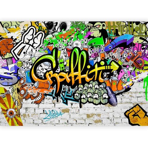 Artgeist Fototapeta Graffiti On The Wall, 100x70cm Cene