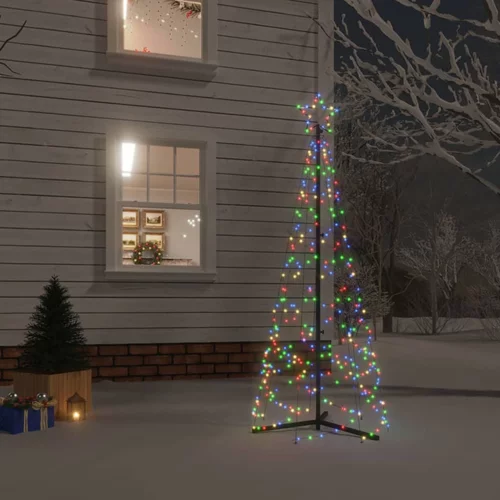  Stožasto božićno drvce šareno 200 LED žarulja 70 x 180 cm