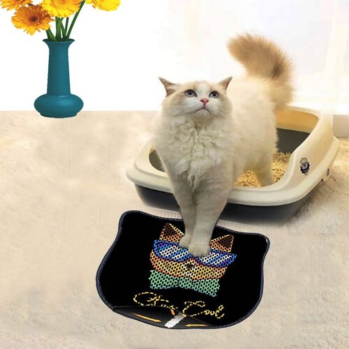 WALLXPERT Kdkafa0222 multicolor cat litter mat Cene