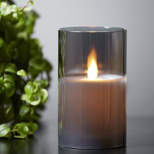 Star Trading Siva LED voštana svijeća u M-Twinkle staklu, visina 12,5 cm Cijene