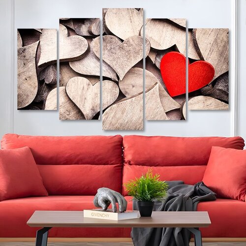 WALLXPERT Multikolorna dekorativna MDF slika (5 komada) - 100 x 60 cm Cene