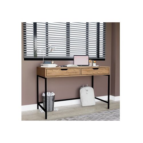 Hanah home Radni sto Atlas 1600-61, 120x77.4x55 cm, Boja hrasta Slike