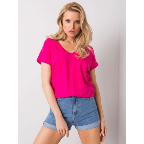 BASIC Feel Good T-shirt-RV-TS-4832.40P-fuchsia Slike