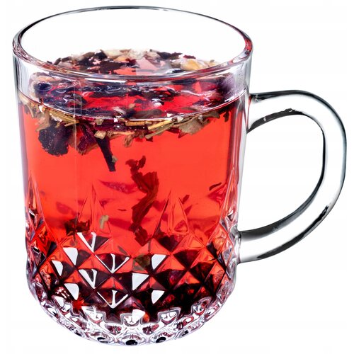 KADAX kozarec za čaj in kavo 230 ml, skodelica za sok in pijačo z ročajem, debelo steklo, (5000351607) Cene