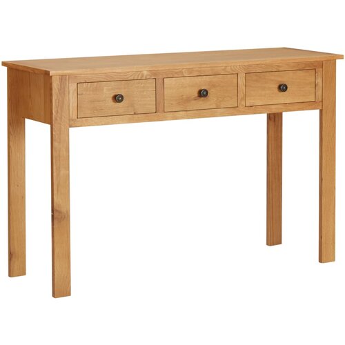 VidaXL Toaletni stolić 110 x 40 x 75 cm od masivne hrastovine Slike