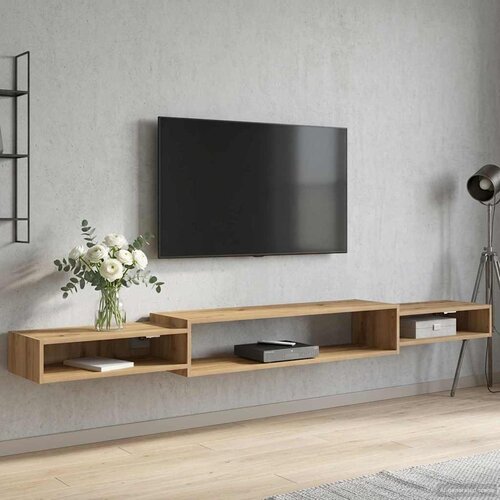 TV ormar za montažu na zid Zidna montaža Hrast artisan Cijene