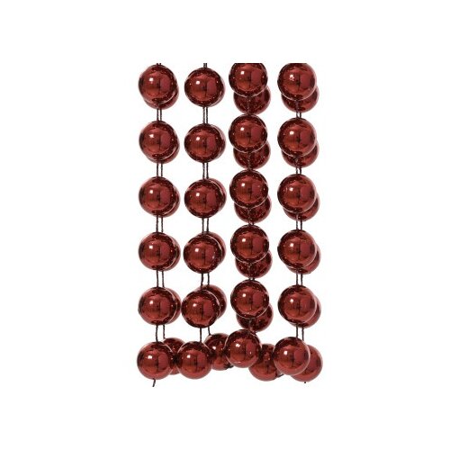  Novogodišnja dekoracija - bead garland 2.7m 001712 - oxblood - kmg ( 044406 ) Cene